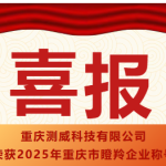 喜報(bào)！重慶測(cè)威科技有限公司榮獲2025年重慶市瞪羚企業(yè)稱(chēng)號(hào)
